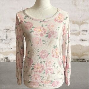 Chaser Floral Blouse in Pink and Cream